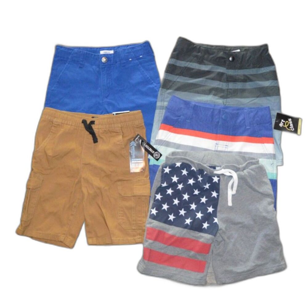 Boys Lot of 5 NWT & NWOT Shorts & Swim Bathing Suits Size 7-8